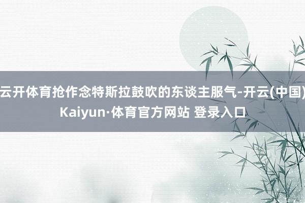 云开体育抢作念特斯拉鼓吹的东谈主服气-开云(中国)Kaiyun·体育官方网站 登录入口